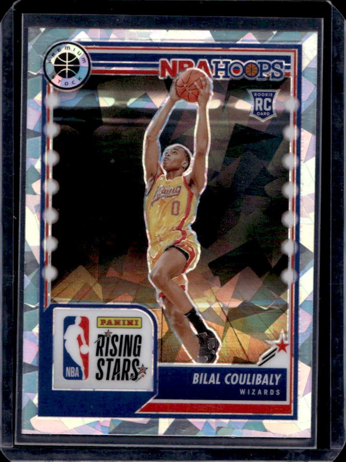 2023-24 Hoops Premium Stock Bilal Coulibaly Rising Stars RC Ice Prizm #287