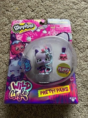 Shopkins Shoppets Wild Style Pretti Paws New! Slight Wear on package see photos
