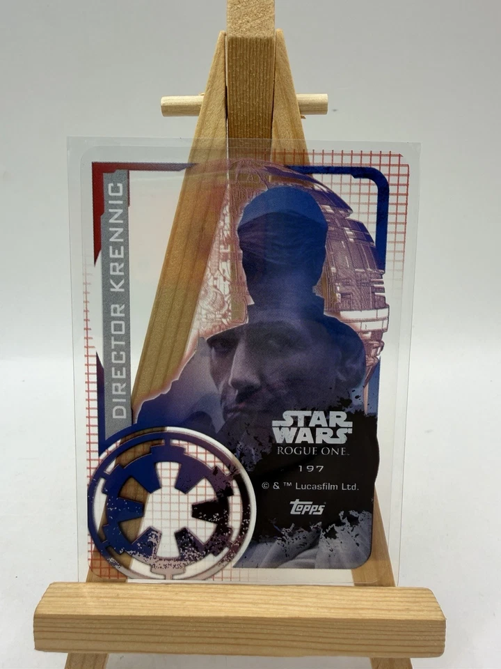 2016 Topps Star Wars: Rogue One UK Director Krennic Plastic Transparent Card 197 - Image 2 of 4