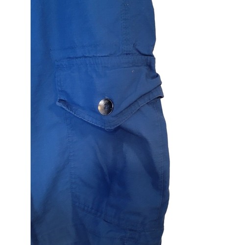 Pantalones Cortos Carga Southpole Talla 36 Azul Ligero Denim Largos Sueltos Bolsillos - Imagen 4 de 6
