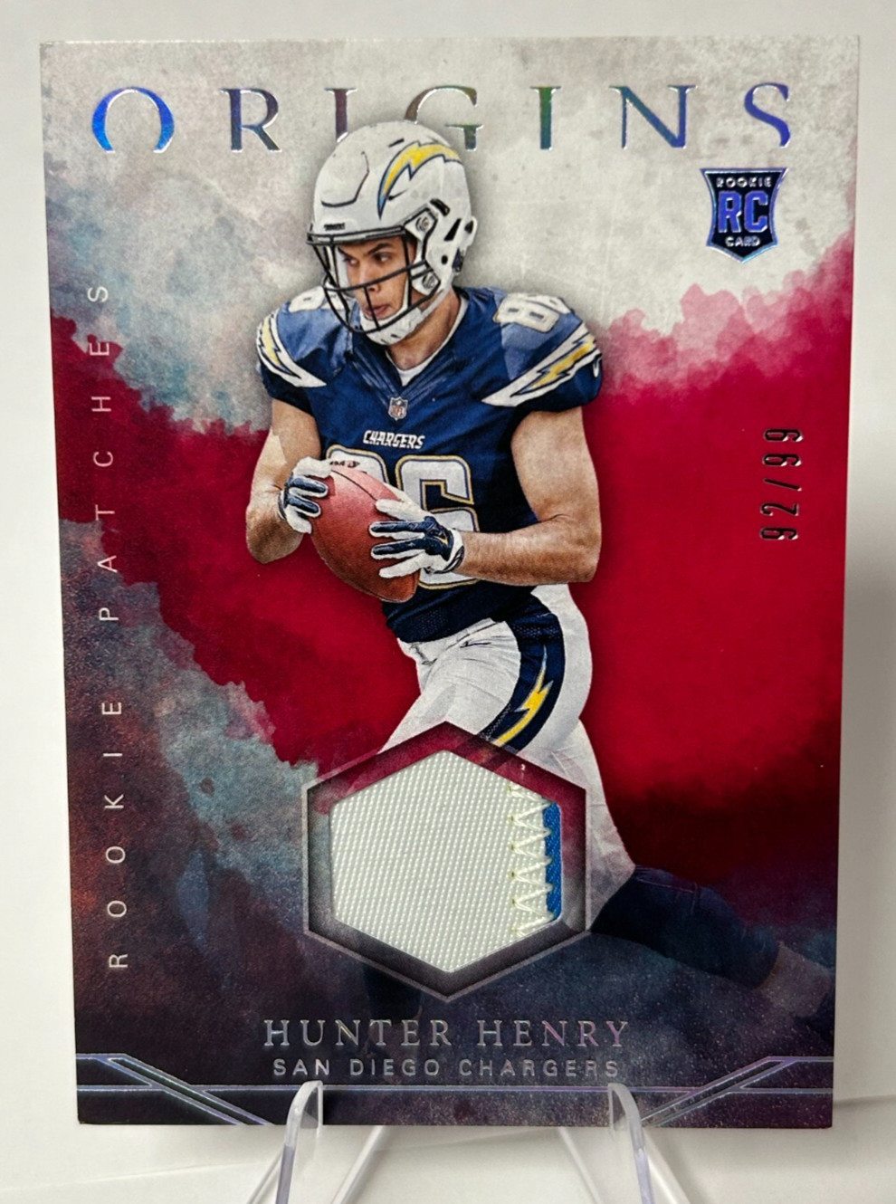 Hunter Henry Panini Origins Rookie Patches #RPHH Red