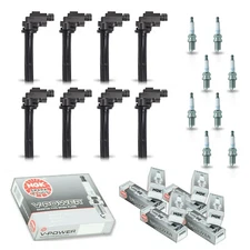 8pcs Ignition Coil & 8pcs NGK Spark Plug for 1998-2000 Lexus SC400 V8 4.0L UF229