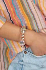 Paparazzi Jewelry Accessories - Iridescent Illusions - Copper Bracelet - Vintage