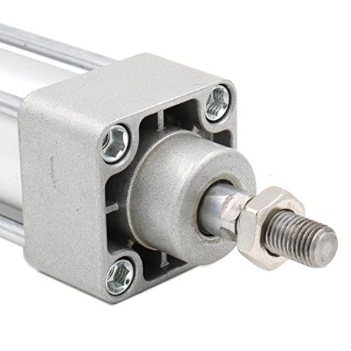 Produktbild von BAOMAIN Pneumatikzylinder SC 32 X 400 – Doppeltwirkend, 32mm Bohrung, 400mm Hub, PT 1/8 Anschluss, M10x1,25 Kolbenstange, Für Industrieautomation