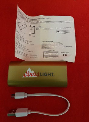 Coors Light Gold (Banquet) MC 2015A Power Bank. New in Packing.