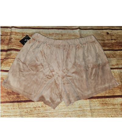 Ava & Viv NWT Clay Velour Women's Casual Knit Shorts Size 1X