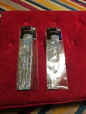 NIP Expressions Glitter Silver Faux Hair Extension Clips Halloween Costume