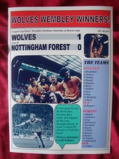 Wolves 1 Nottingham Forest 0 - 1980 League Cup final - souvenir print