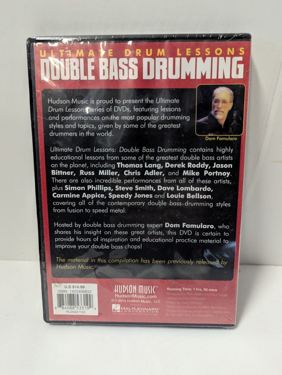 2 DVDs Double Bass Drumming Ultimate Drum Lessons + Playing with