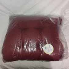 Sweet Home Collection 2 Piece Tufted Non Slip Rocking Chair Cushion Set, Red