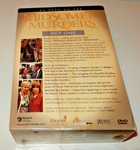 Midsomer Murders - Set One 1 DVD Caroline Graham Acorn SEALED - Picture 2 of 2