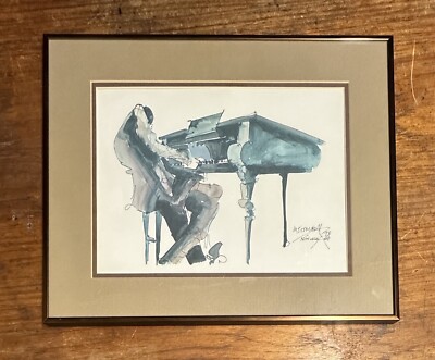 1976 Leo Meiersdorff Watercolor Lithographs Jazz Musicians (lot of
