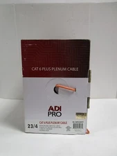 ADI PRO CAT 6 PLENUM CABLE ORANGE 23/4 0E-CMP6ORPP 1000 FOOT EXPRESS BOX NEW!