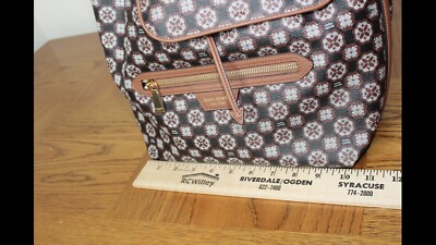 NWT KATE SPADE Spade Flower Monogram Mia Flap Backpack Black  display picture 1