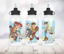 Personalised Toy Story Jessie Buzz Woody Water Bottle 400ml 600ml Back To School