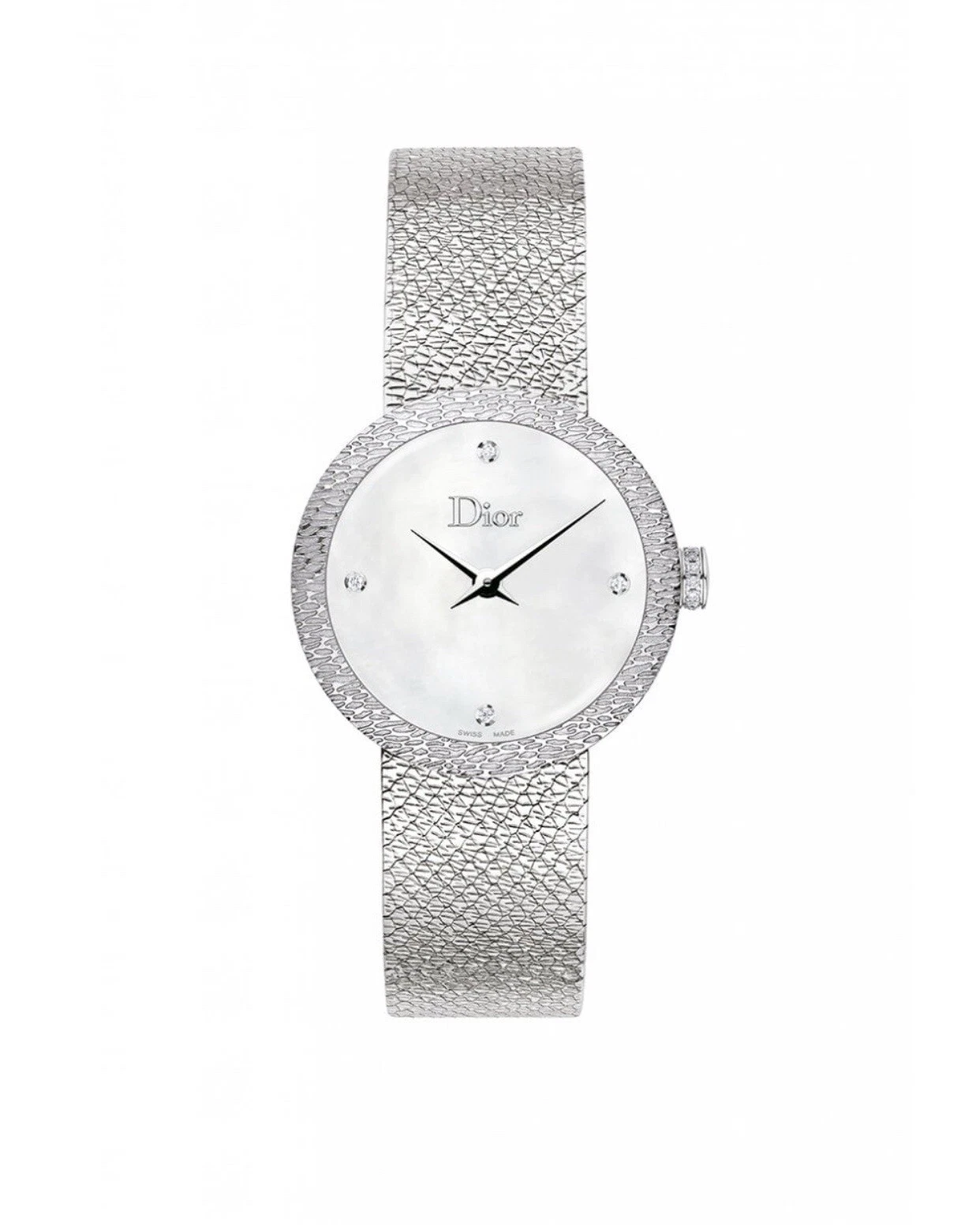 Montre Dior Christian La D De Satine 25 mm CD047112M001 diamant garantie 2 ans