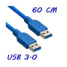Cavo da 0,60 cm USB 3.0 tipo maschio cable prolunga filo per pc dati hard disk
