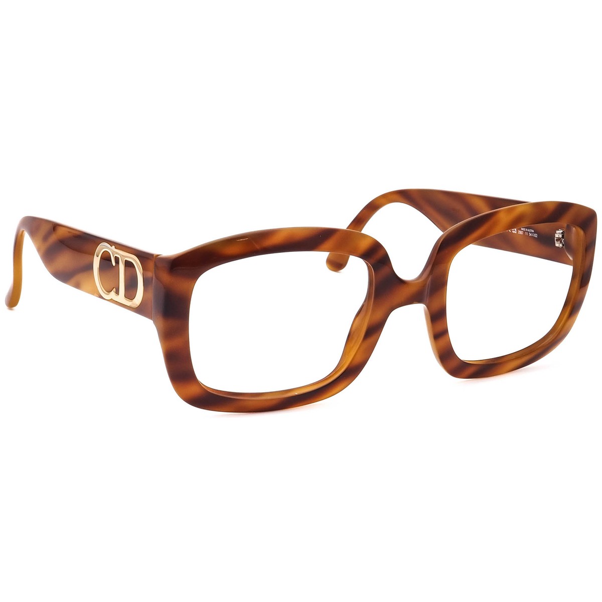Christian Dior Vintage Sunglasses Frame Only 2987 11 Brown Square