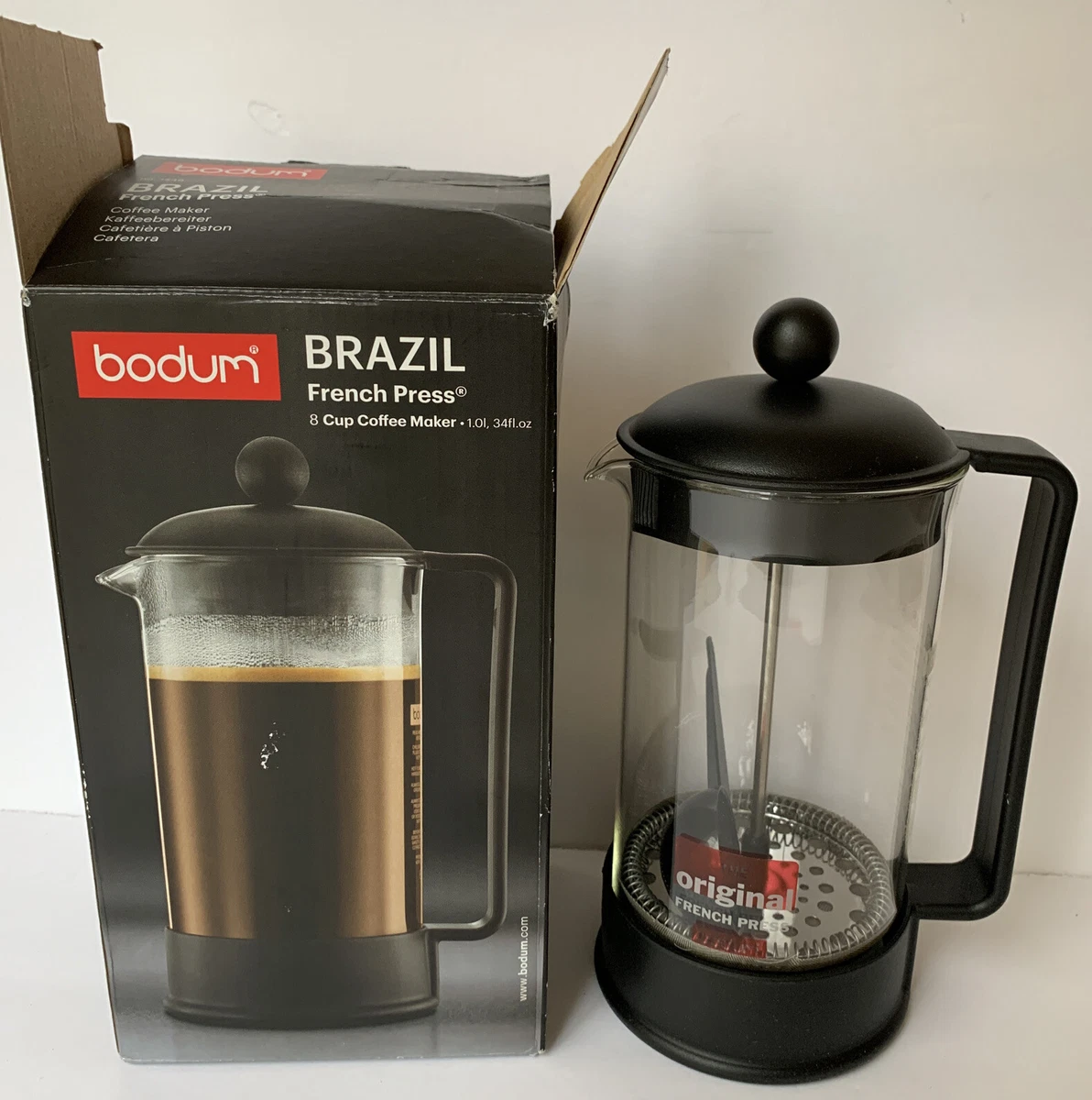 Bodum Brazil French Press Coffee Maker, Black