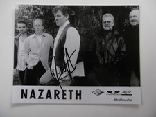 Nazareth band "Dan McCafferty & Pete Agnew" autographs signed 13x16 cm picture