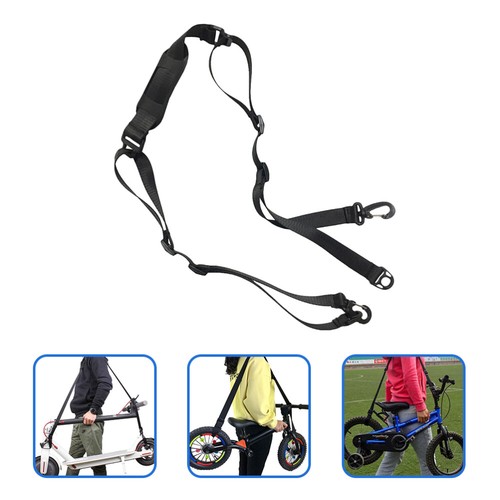 Poignée De Transport Pour Scooter Ou Vélo Pliant – Sangle Noire 25 Cm – Accessoire Pratique