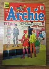 COMIC BOOK ARCHIE SERIES ARCHIE #179 FEB 1968 12¢