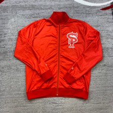 Chalk Line WWE Street Profits Bomber Jacket Medium Orange White Montez Ford Mens