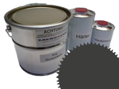 5 Liter Set 2K Automotive Paint Ral 7022 Umbra Acrylic Shiny Lackpoint Uni