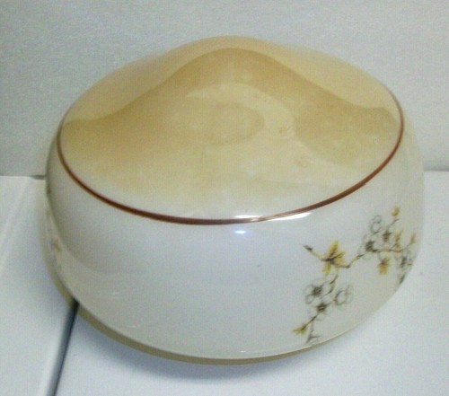Vintage Antique Hand Painted Milk Glass Ceiling Light Shade - Picture 3 of 8