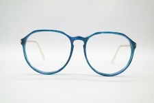 Vintage Metzler 3177 11 Blue Gold Oval Glasses Eyeglass Frame NOS