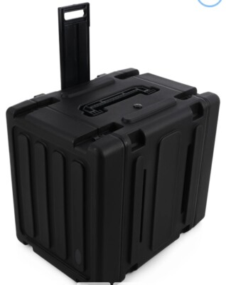 SKB 3SKB-R08U20W Roto-Molded Shockmount Rolling 8U Rack Case
