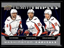 2021-22 Upper Deck Team Triples Alex Ovechkin / Anthony Mantha / Nicklas