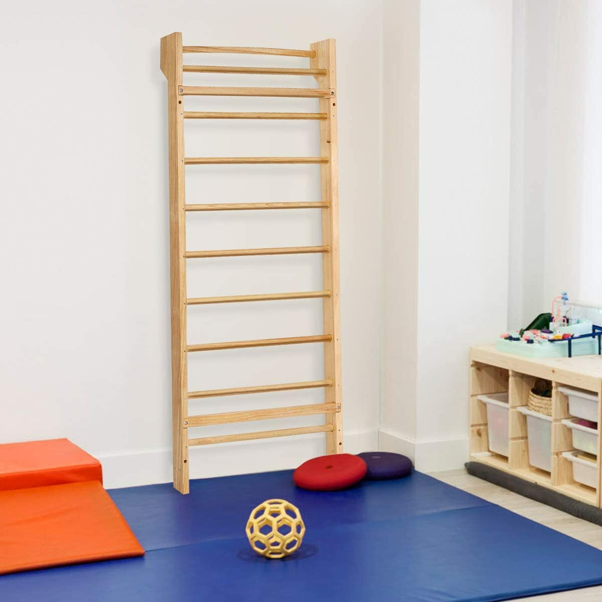 Sprossenwand Sproßenwand Kletterwand Turnwand Holz für Erwachsene und Kinder