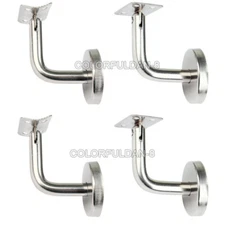 10X Handrail Bracket Stainless Steel Wall Mount Stairs Railing Guardrail Support