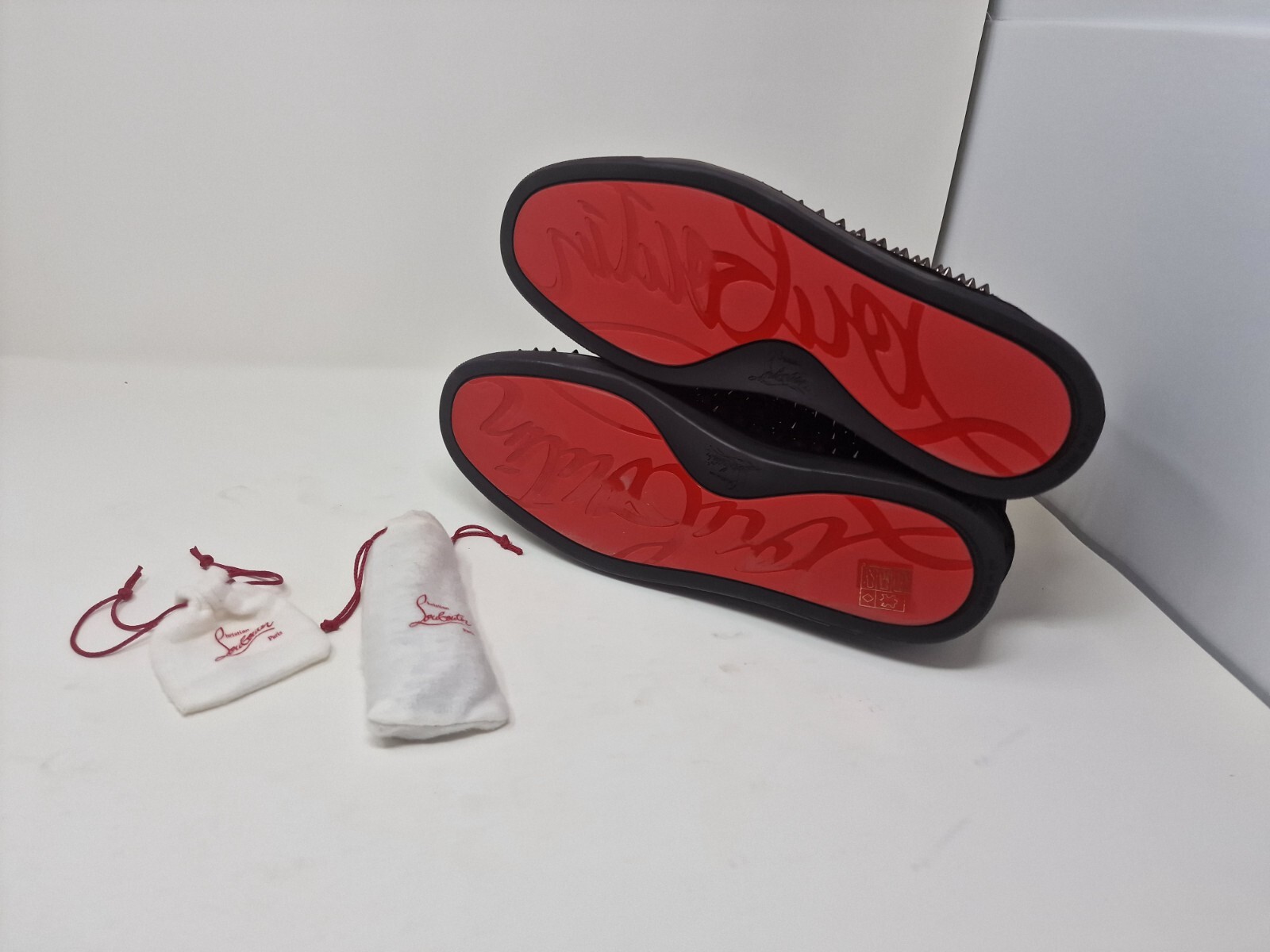 CHRISTIAN LOUBOUTIN  Louis Orlato Suede High-Top Sneakers - UK 12 / 46 - RARE image 6