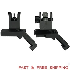 T actical Fiber Optics Sight Iron 45 Degree Offset Flip Up Front and Rear Sight