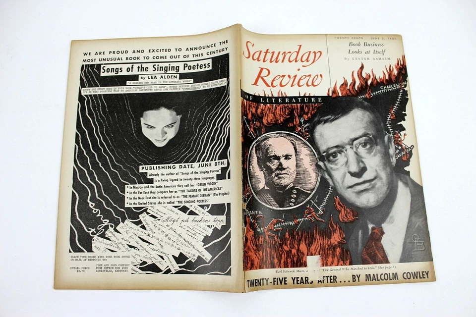 Saturday Review of Literature Magazine June 2, 1951 Robert E Lee Biography Cover Foto 2 de 4