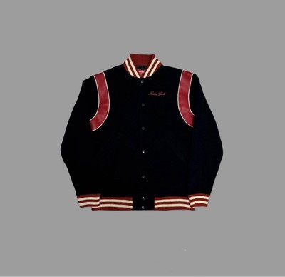 Supreme 90s Leather Stadium Jacket Rare Vintage Size L New 