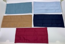 Variety 5-Pack of Triple-Layer Adult Cloth Pleated Face Masks, Washable, BMK652