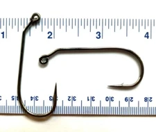 50 GT 32886 2X Strength Black Nickel 30 Degree Round Bend Jig Hooks size 4/0