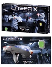 LASER X Real Life Laser Tag Game Gaming Experience - 2 Blasters 2 Vests - NEW