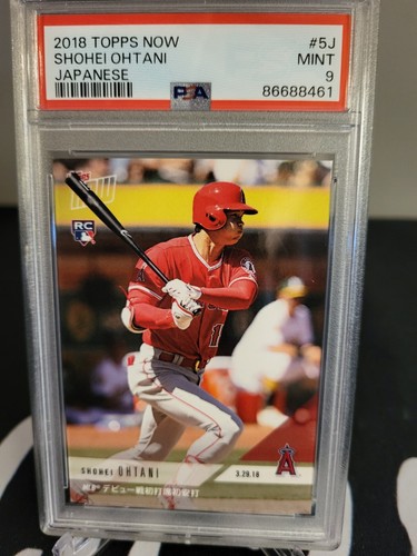 Shohei Ohtani 2018 Topps Now #5J 🔥 RC Japanese Edition PSA 9 🔥 Angels Rookie