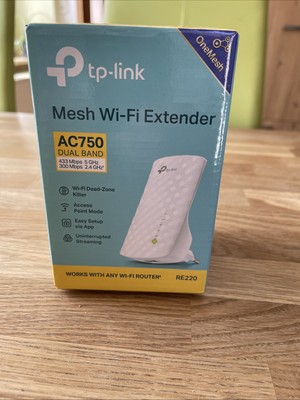 TP-Link AC750 750 Mbps Wi-Fi Range Extender (RE220)
