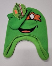 Beanie Cap - Teenage Mutant Ninja Turtles TMNT michelangelo Mikey Mitten Set