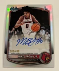 Mikel Brown Jr. 2025-26 Bowman Chrome U Refractor AUTO On Card Autograph RC /499