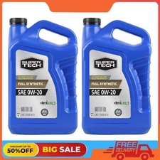 (2 pack) Super Tech Full Synthetic SAE 0W-20 Motor Oil, 5 Quarts
