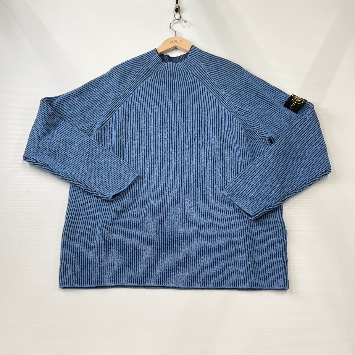 STONE ISLAND Vanise Knit Mock Neck Sweater Men's Size 2XL Blue | eBay
