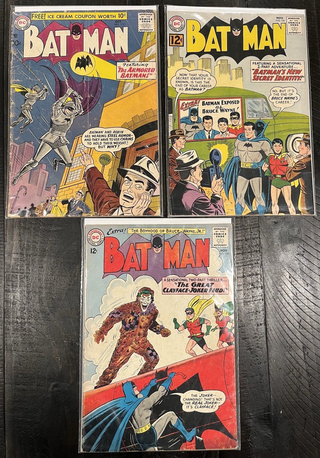 DC Comics Batman #111, 151, 159. Lot of 3. Silver Age! | eBay