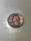 1961 silver quarter Rainbow Toned
