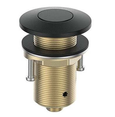 All Brass Black and White Air Switch Button for Sink Top Counter Top Garbage ...